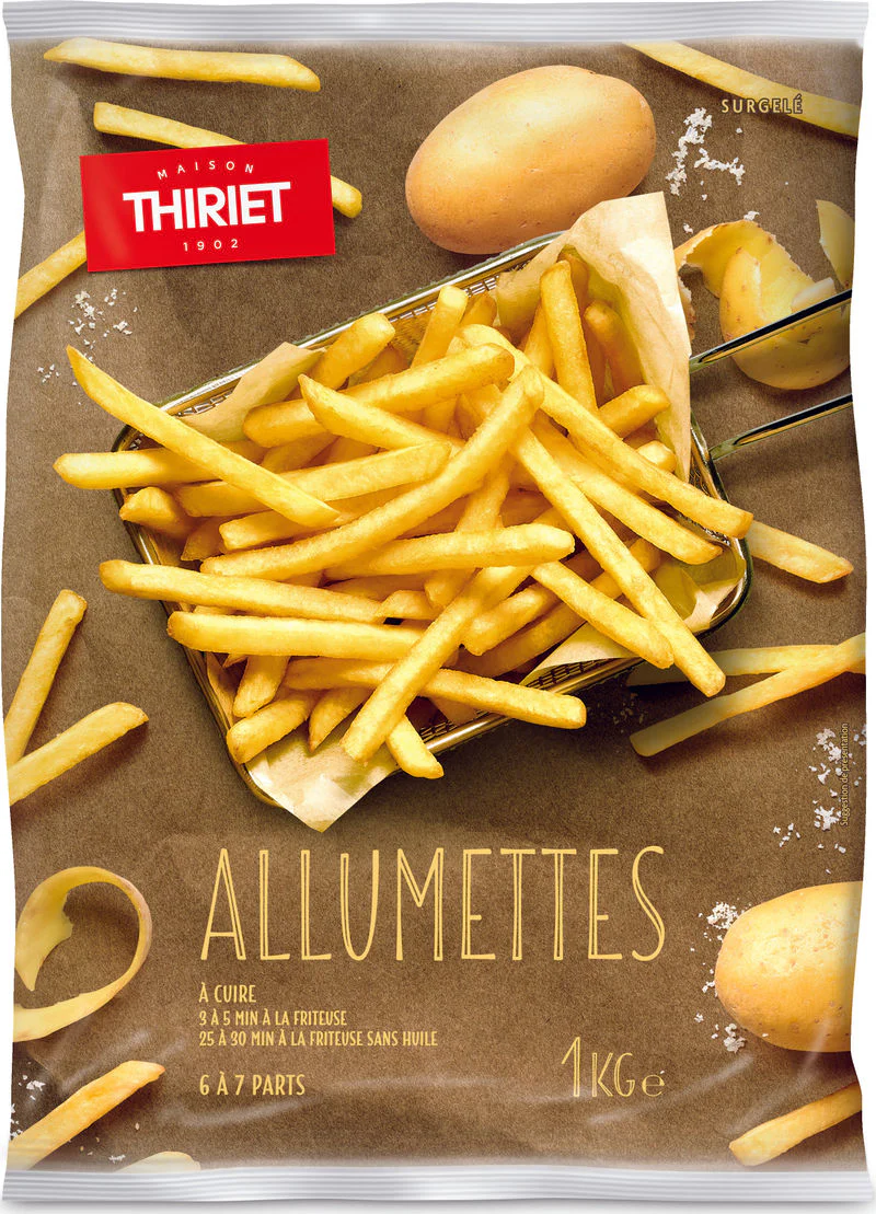 matchstick cut potato fries 1kg 6-7 portions (#113335)