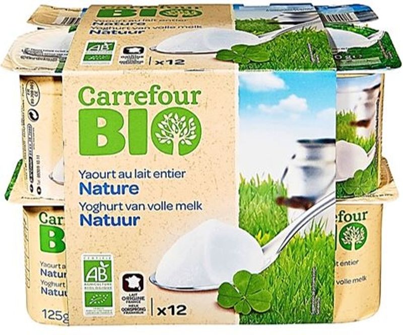 plain org yogurt 12x125g (#113716)