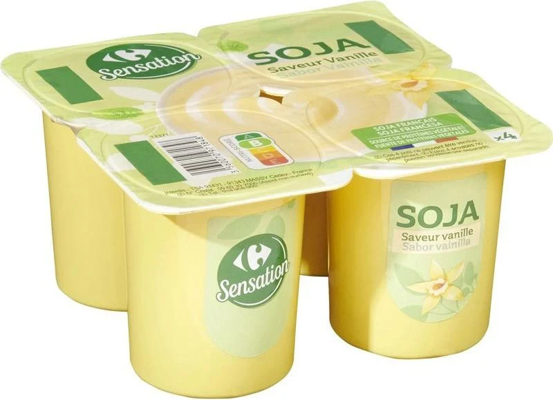 soya milk vanilla yogurt 4x100g (#113778)