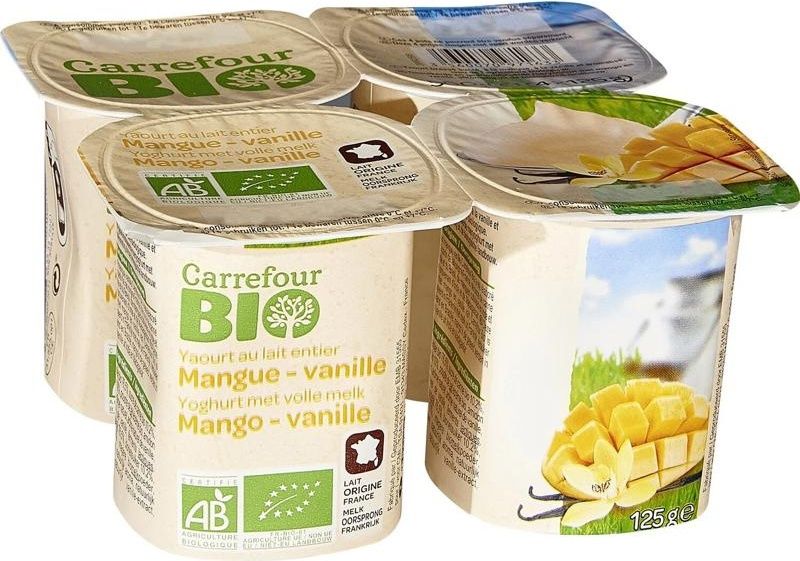 mango vanilla org yogurt 4x125g (#114551)