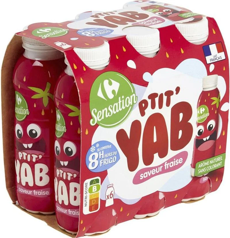 strawberry drink yogurt 6x180g (#114566)