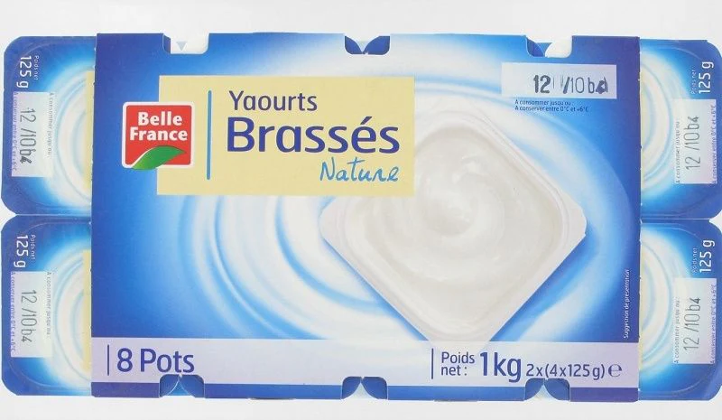 stirred plain yogurt 8x125g (#114591)
