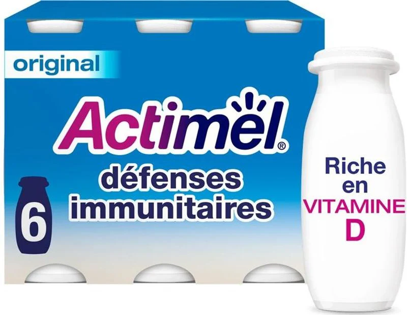 actimel plain probiotic drink 6x100ml (#114610)