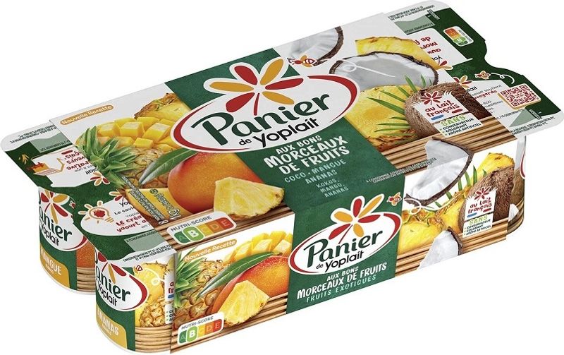 panier exotic fruits yogurt 8x125g (#114619)