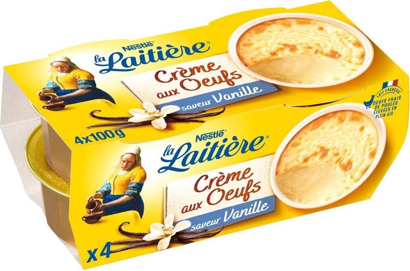 vanilla egg custard dessert 4x100g (#114741)