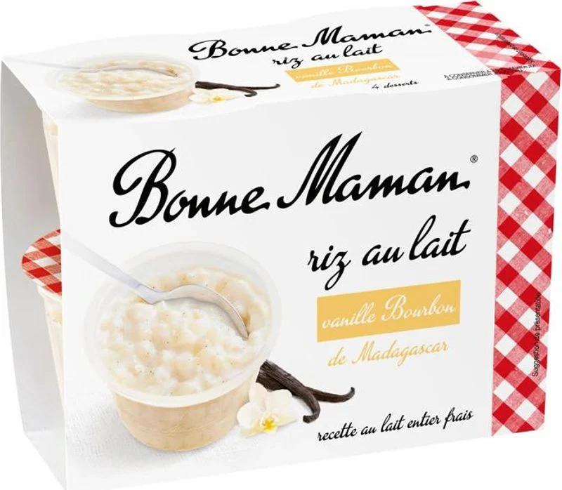 vanilla rice pudding dessert 4x100g (#114745)