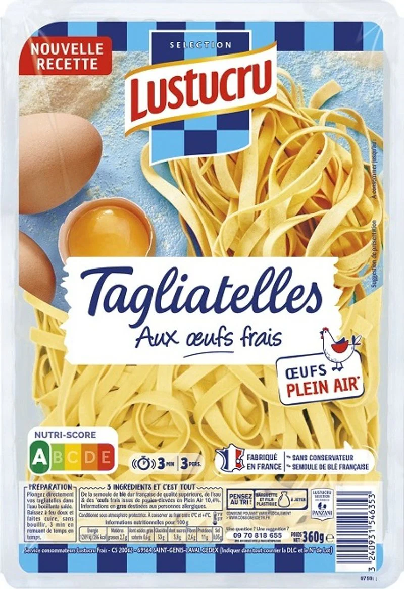 tagliatelles fresh pasta 360g (#114940)