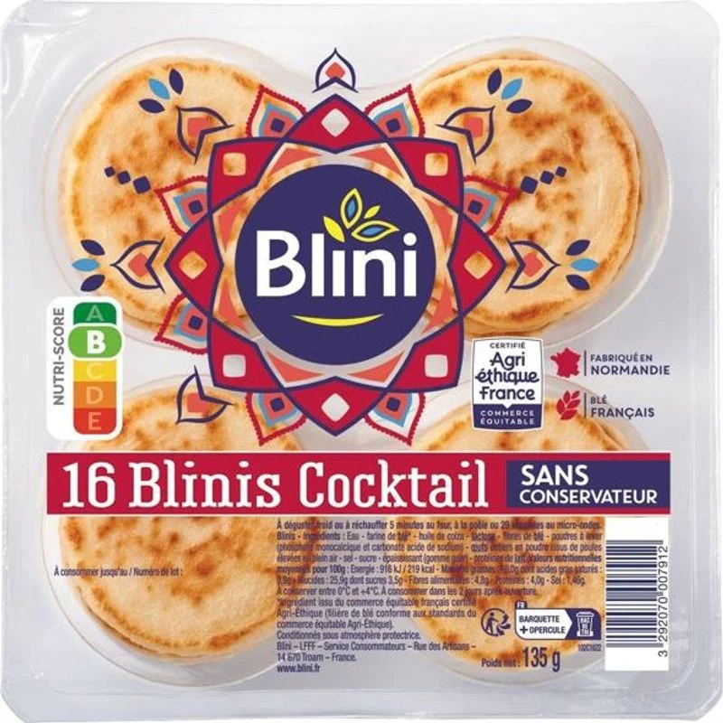 mini blinis 135g (#114971)