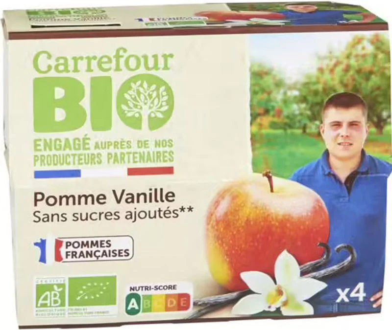 organic apple vanilla dessert 4x100g (#115025)