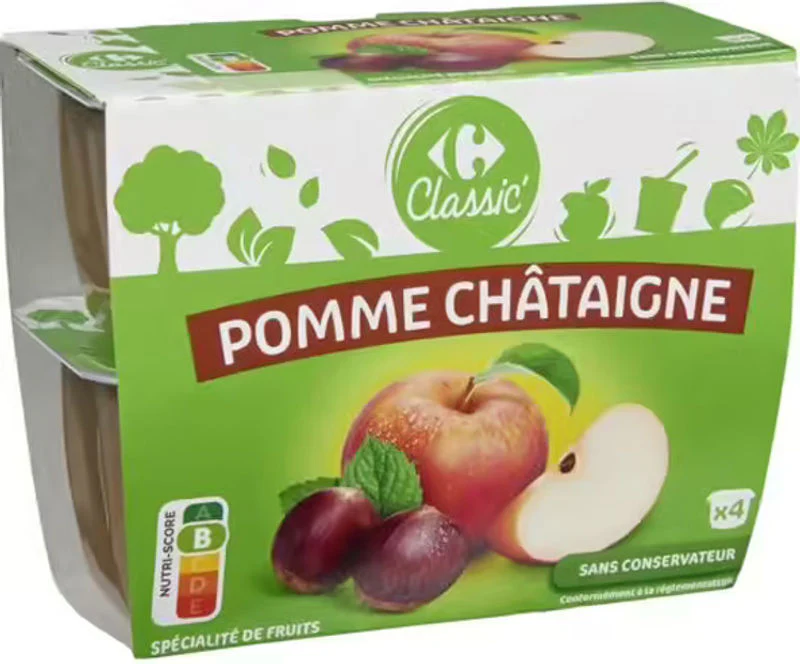 apple chestnut dessert 4x100g (#115031)