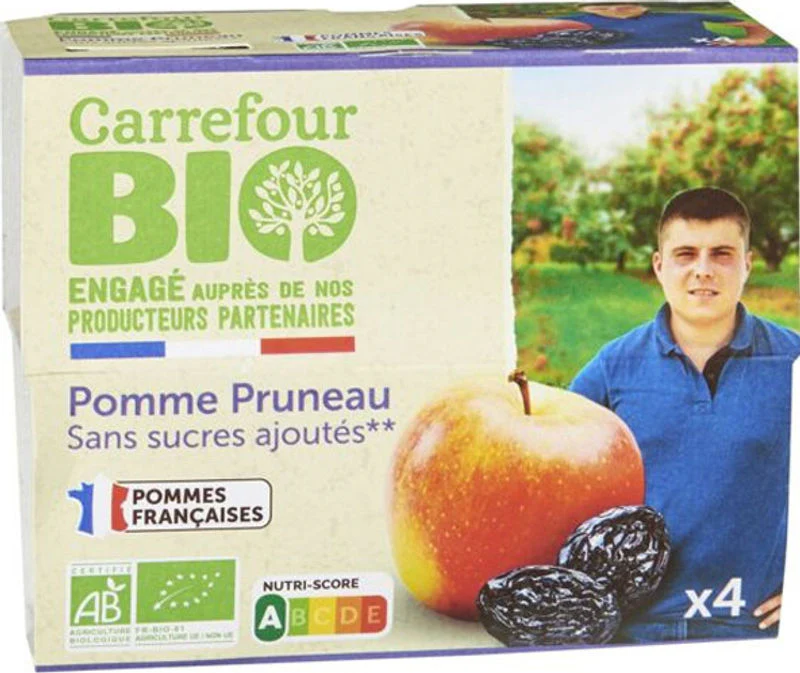 organic apple prune dessert 4x100g (#115036)