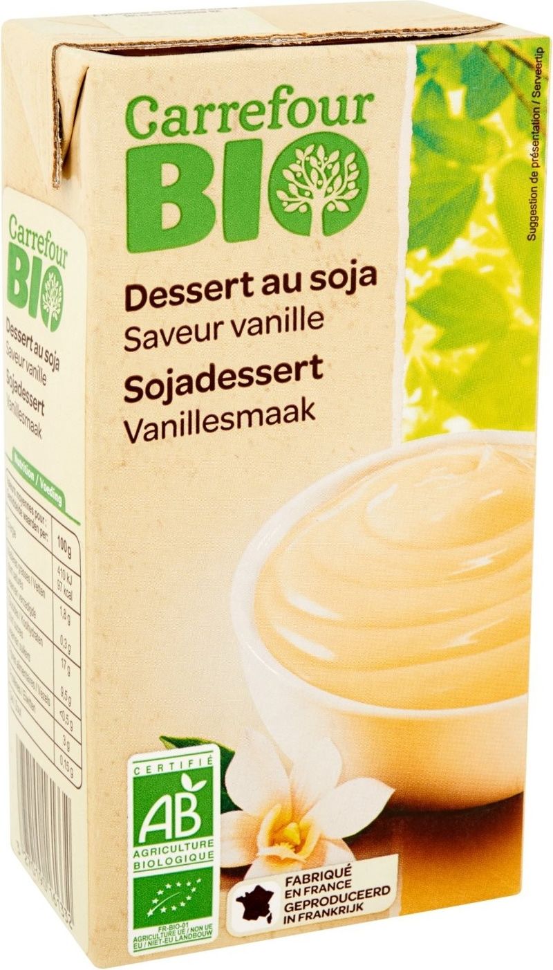 organic vanilla soy dessert 530g (#115620)