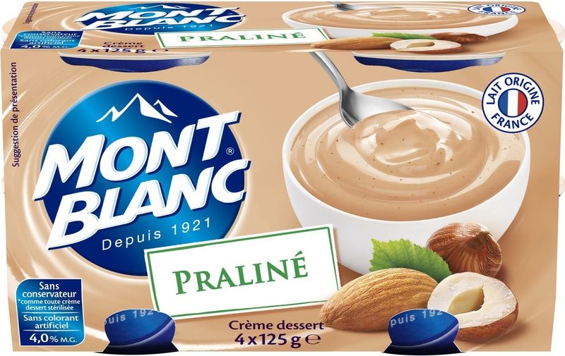 praline cream dessert 4x125g (#115626)