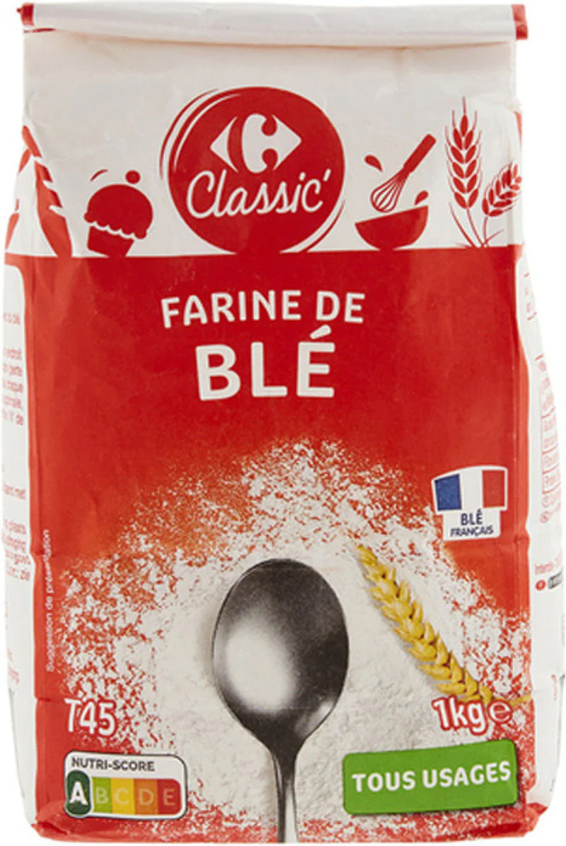 wheat flour type 45 fluid 1kg (#115641)