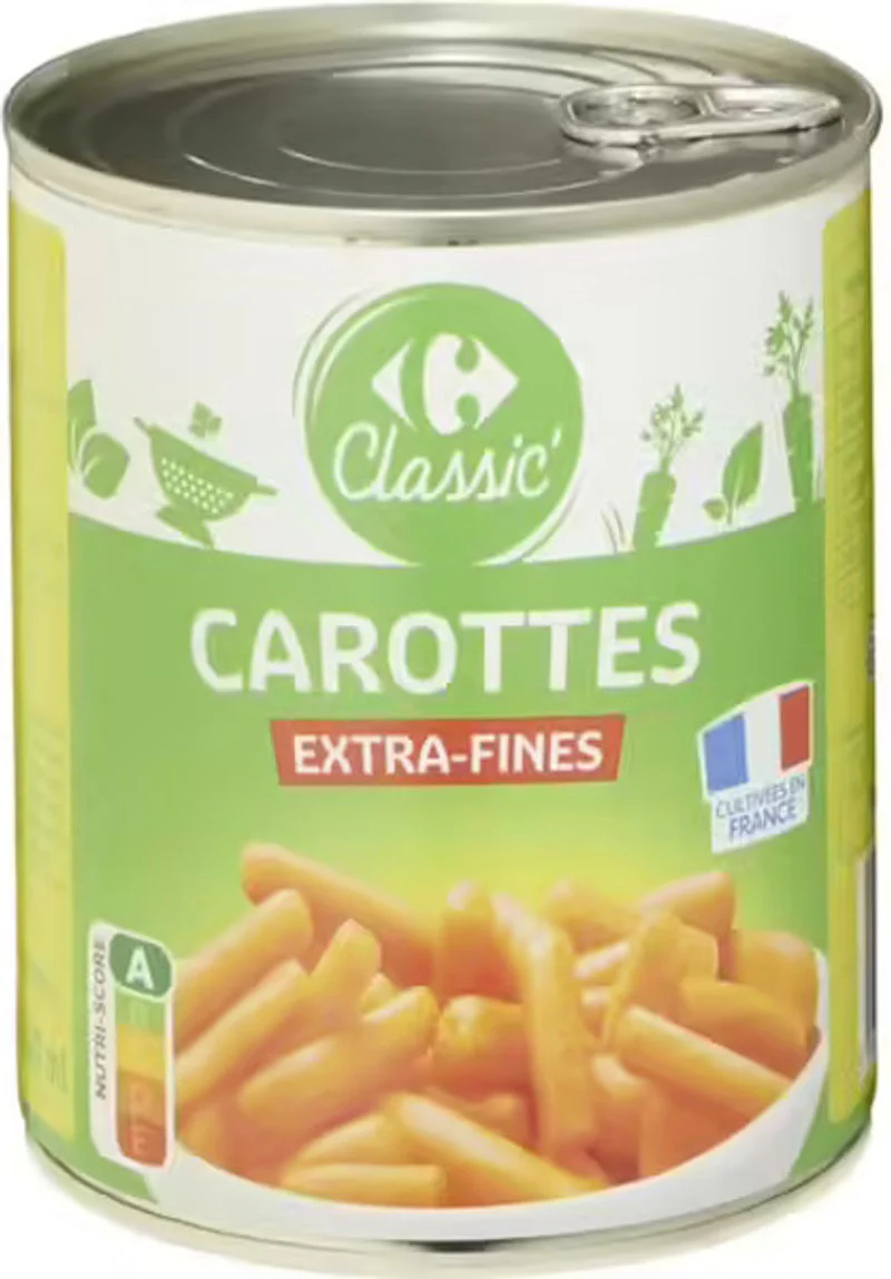 extra fine carrots 800g (#115710)