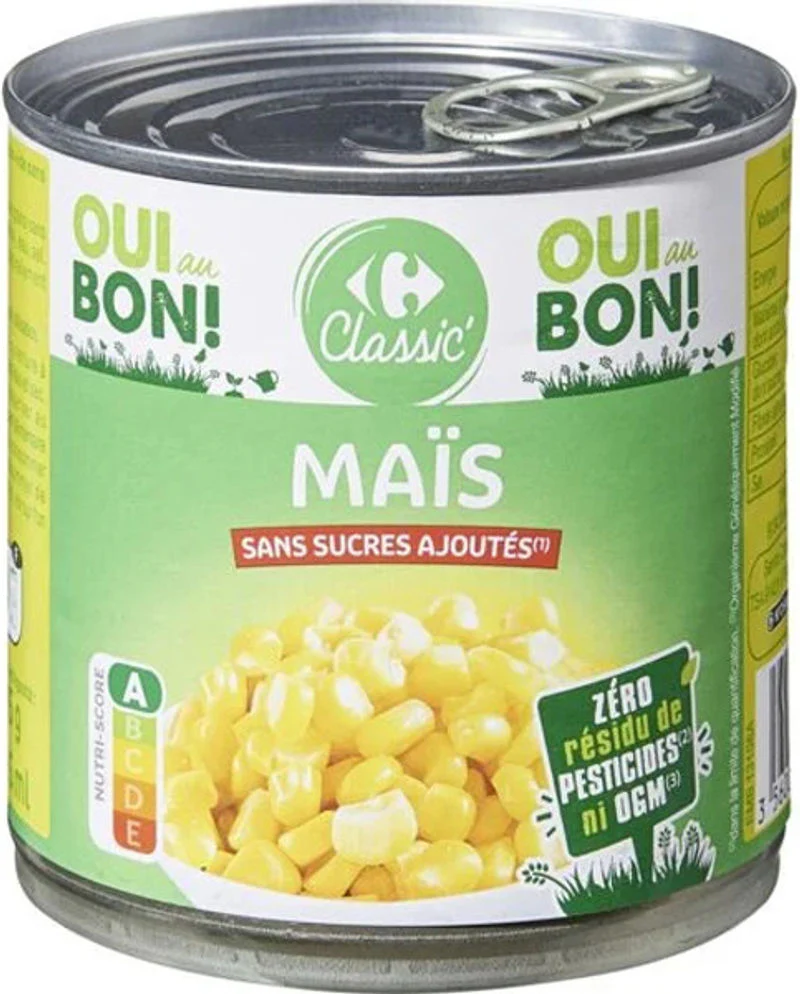 sweet corn without added sugar 300g (#115771)