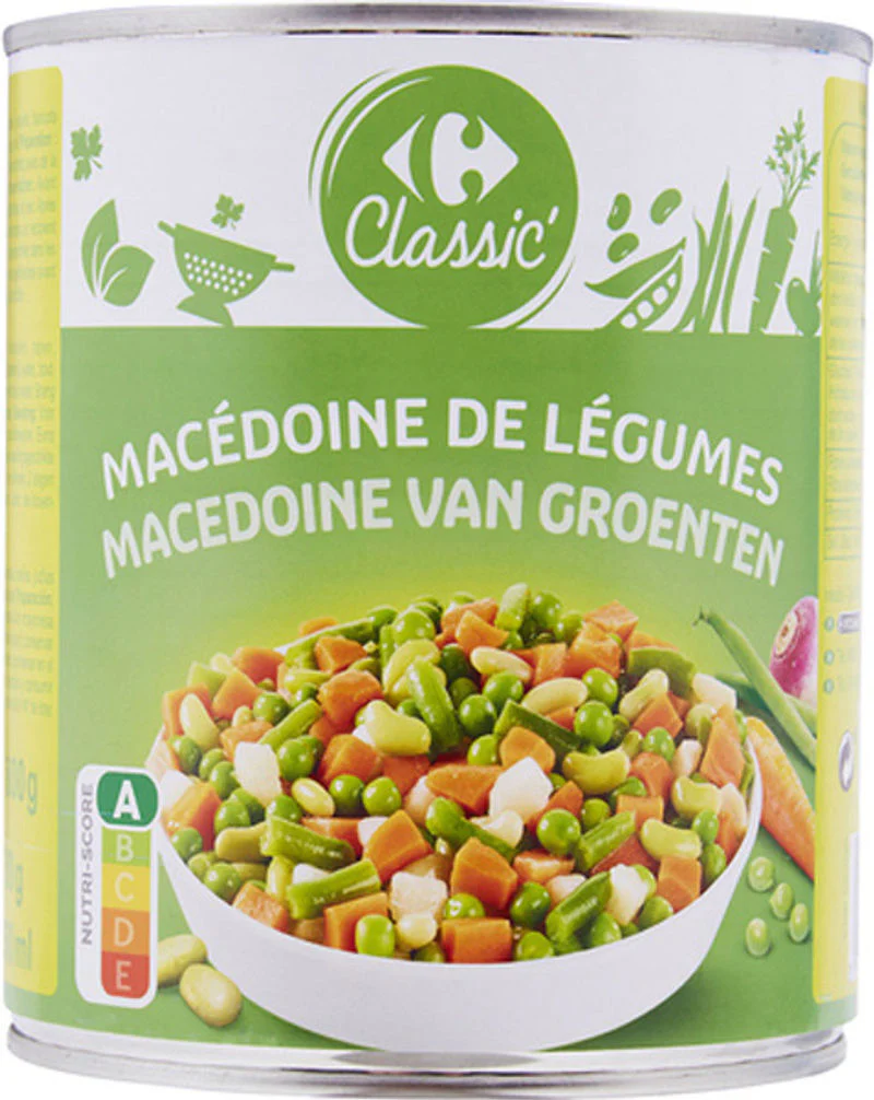 mixed vegetables 800g (#115775)