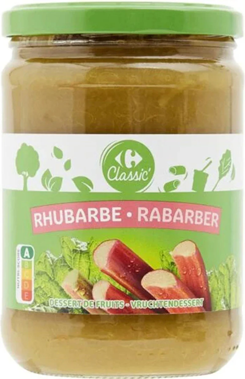 apple rhubarb compote jar 580g (#115922)