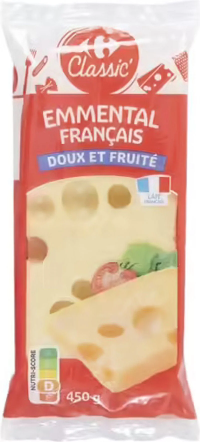 french emmental cheese 450g (#116029)