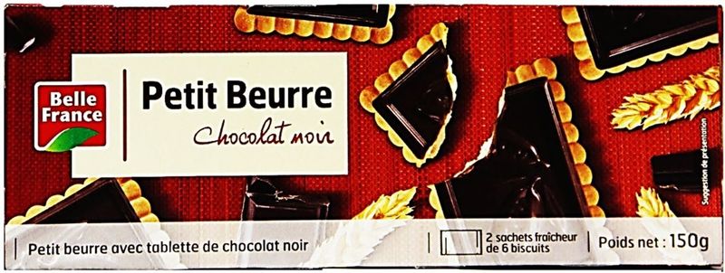 dark chocolate petit beurre 150g (#116058)