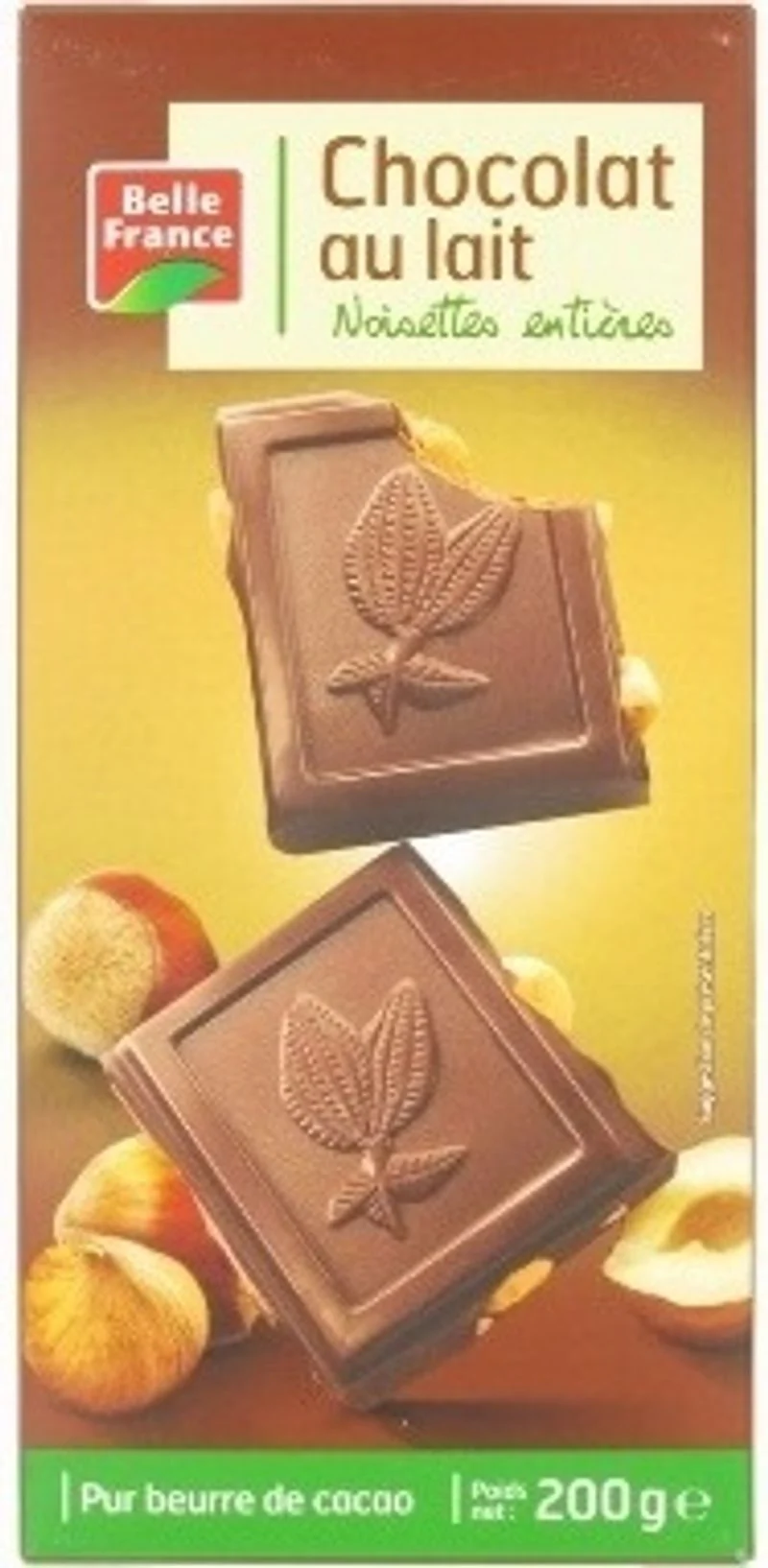 milk chocolate whole hazelnuts 200g (#116066)