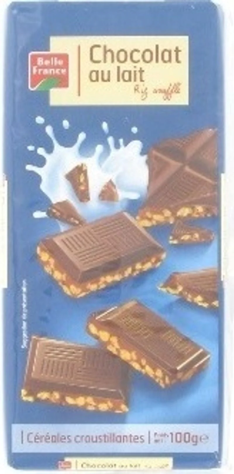 milk chocolate puffed rice 2x100g (#116073)