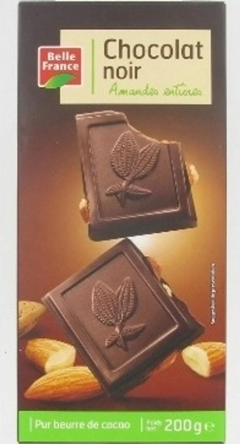 dark chocolate whole almonds 200g (#116074)