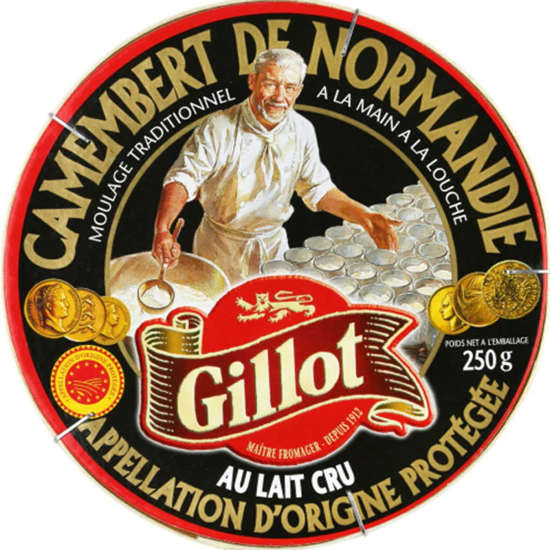 pdo camembert normandy raw milk cheese 250g (#116220)