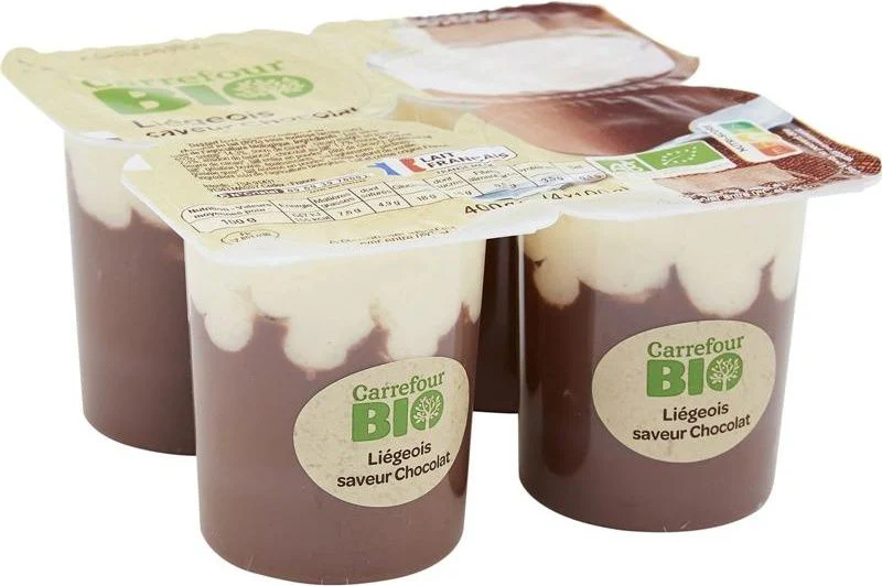 org chocolate liegeois dessert 4x100g (#116330)