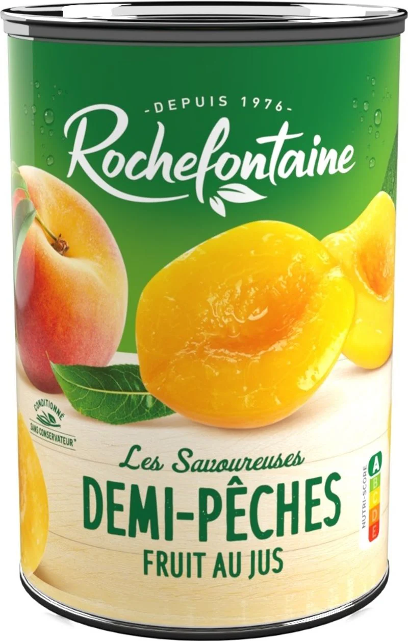 peach halves syrup fruit 410g (#116368)