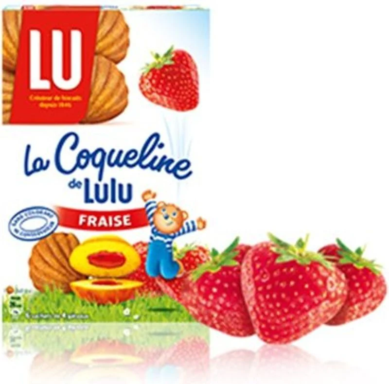 COQUELINE STRAWBERRY MADELEINES FILLED CAKES 165G (#116445)