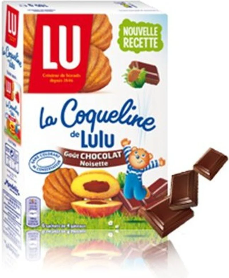 COQUELINE CHOCOLATE MADELEINES FILLED CAKES 165G (#116446)