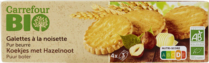 organic hazelnut shortbread 100g (#116600)
