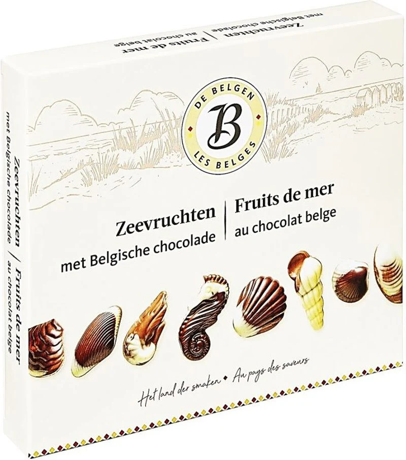 belgian seafood chocolate assortment 250g (#116613)