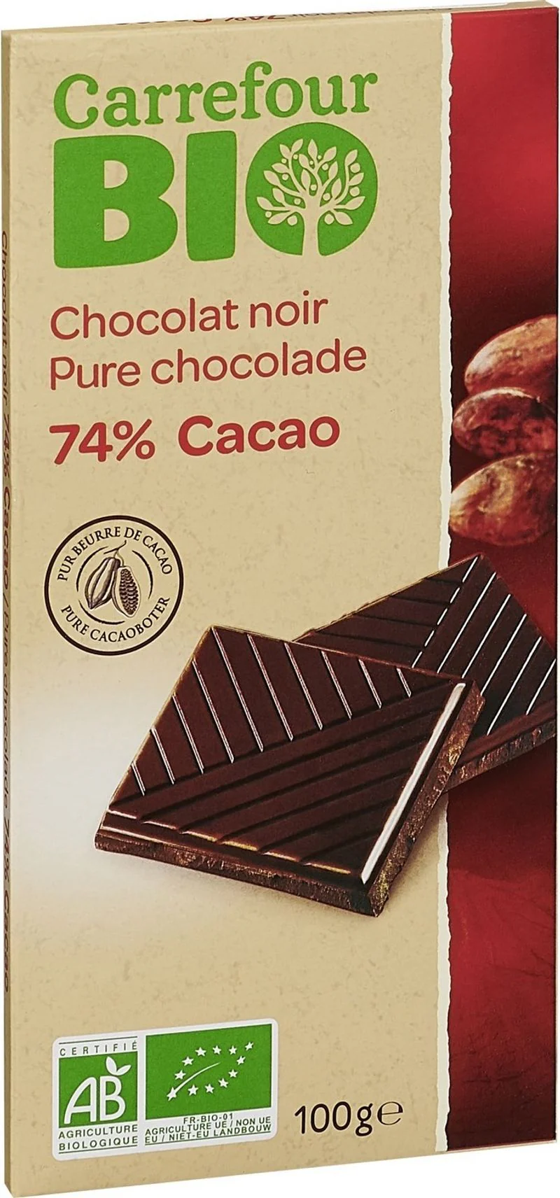 organic dark chocolate 100g (#116624)