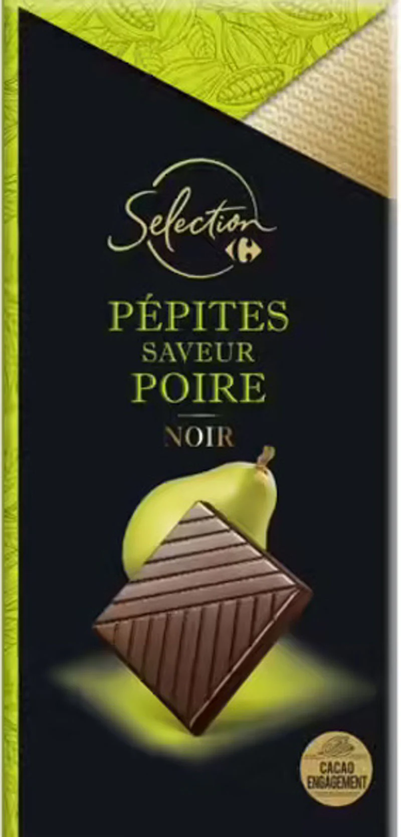 dark chocolate with pear 100g (#116633)