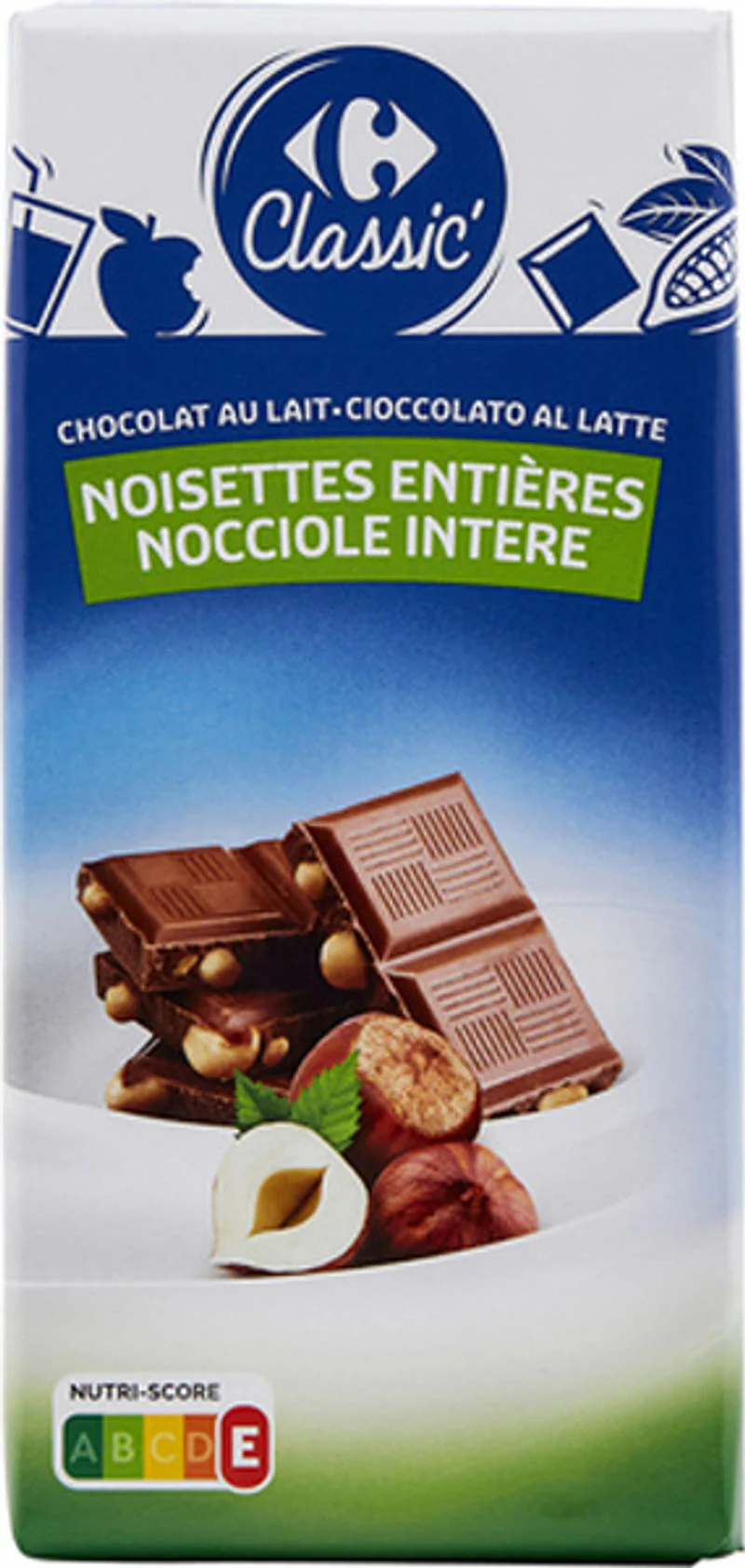 milk chocolate whole hazelnuts 3xx100g (#116641)