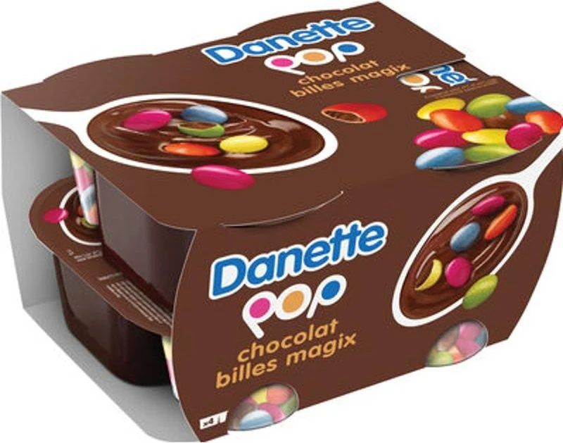 danette pop chocolate cream dessert 4x117g (#116825)