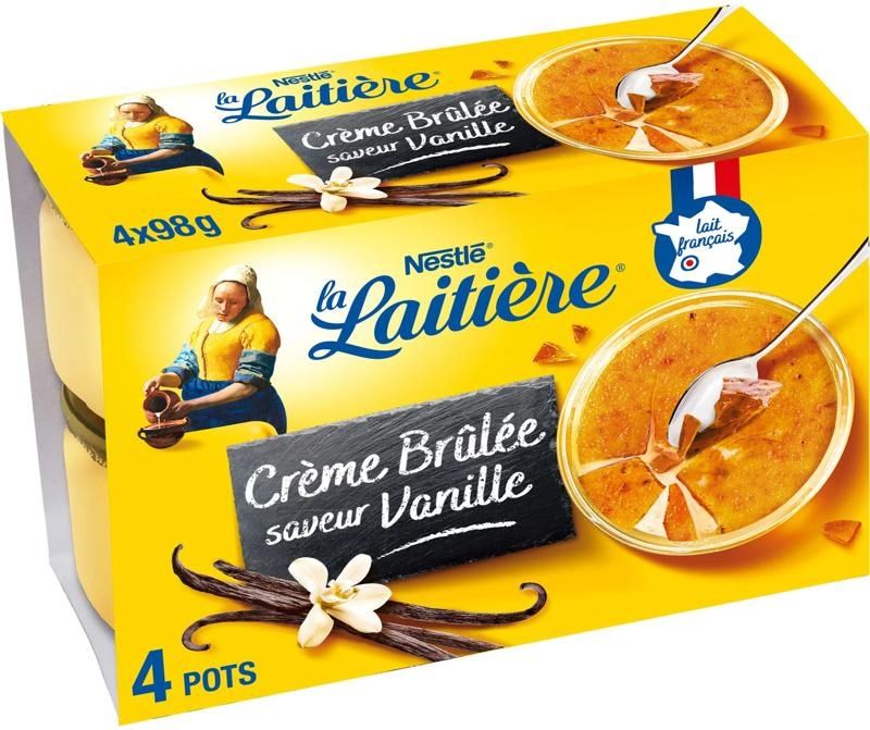 creme brulee caramel chips dessert 4x100g (#116856)
