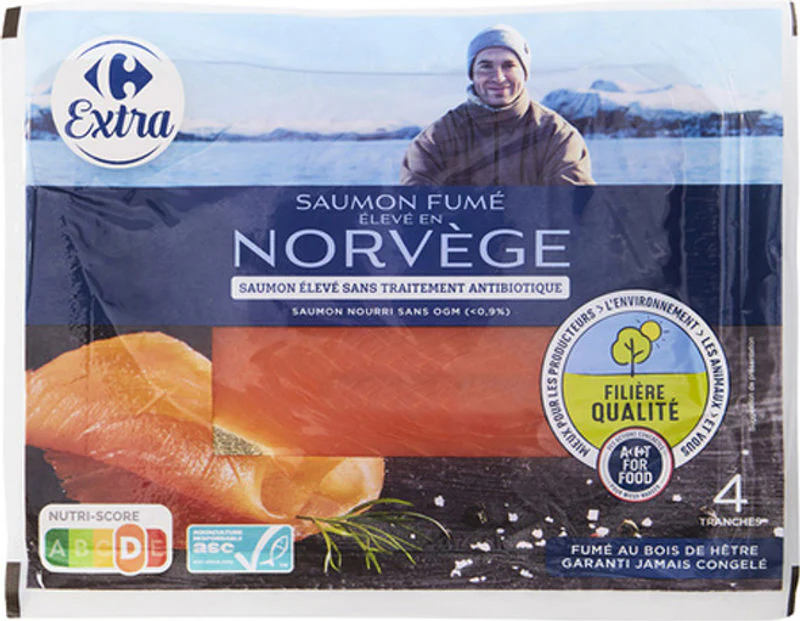 norway smoked salmon fish 140g (#116898)