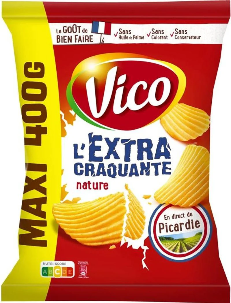 extra crispy plain chips 400g (#117158)