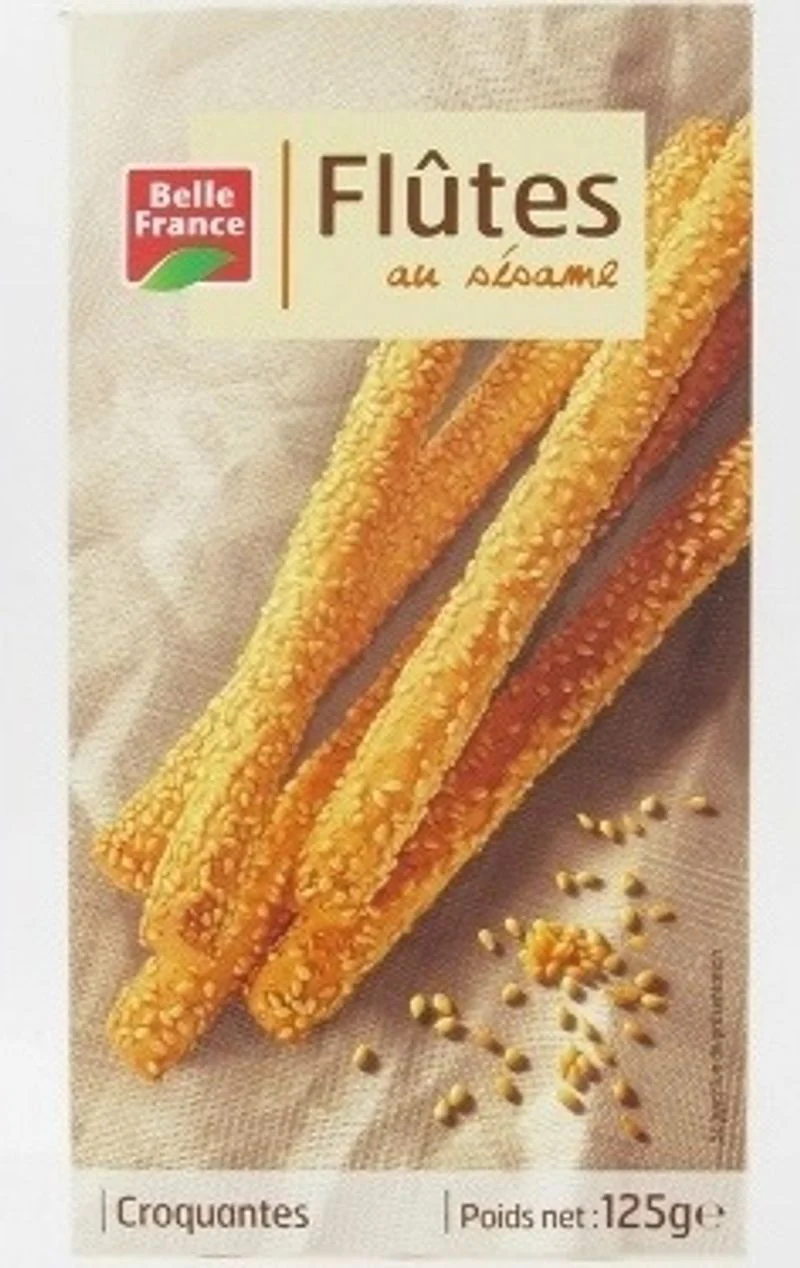 crispy sesame flutes 125g (#117182)