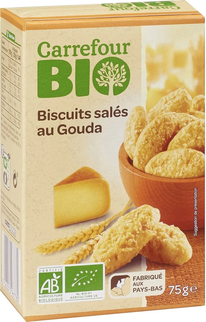 organic gouda biscuits 75g (#117186)
