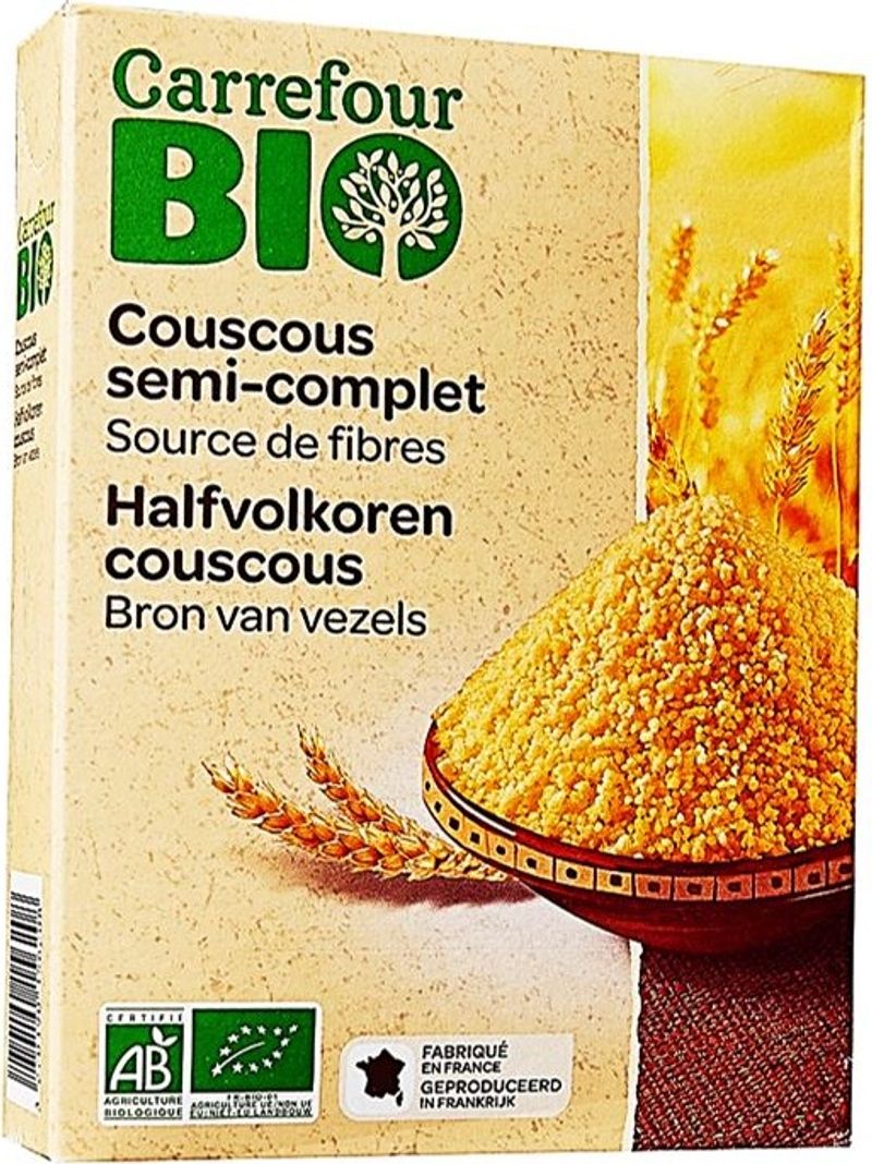 organic semi-whole couscous 500g (#117622)