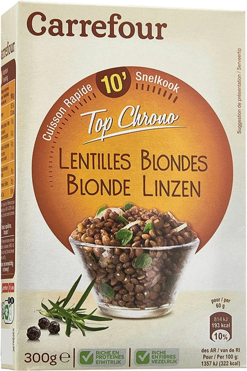 blond lentils 300g (#117625)