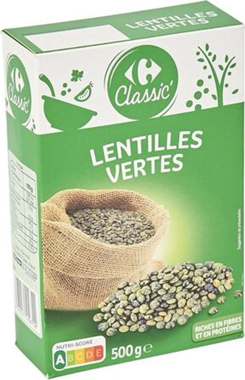 green lentils 500g (#117629)