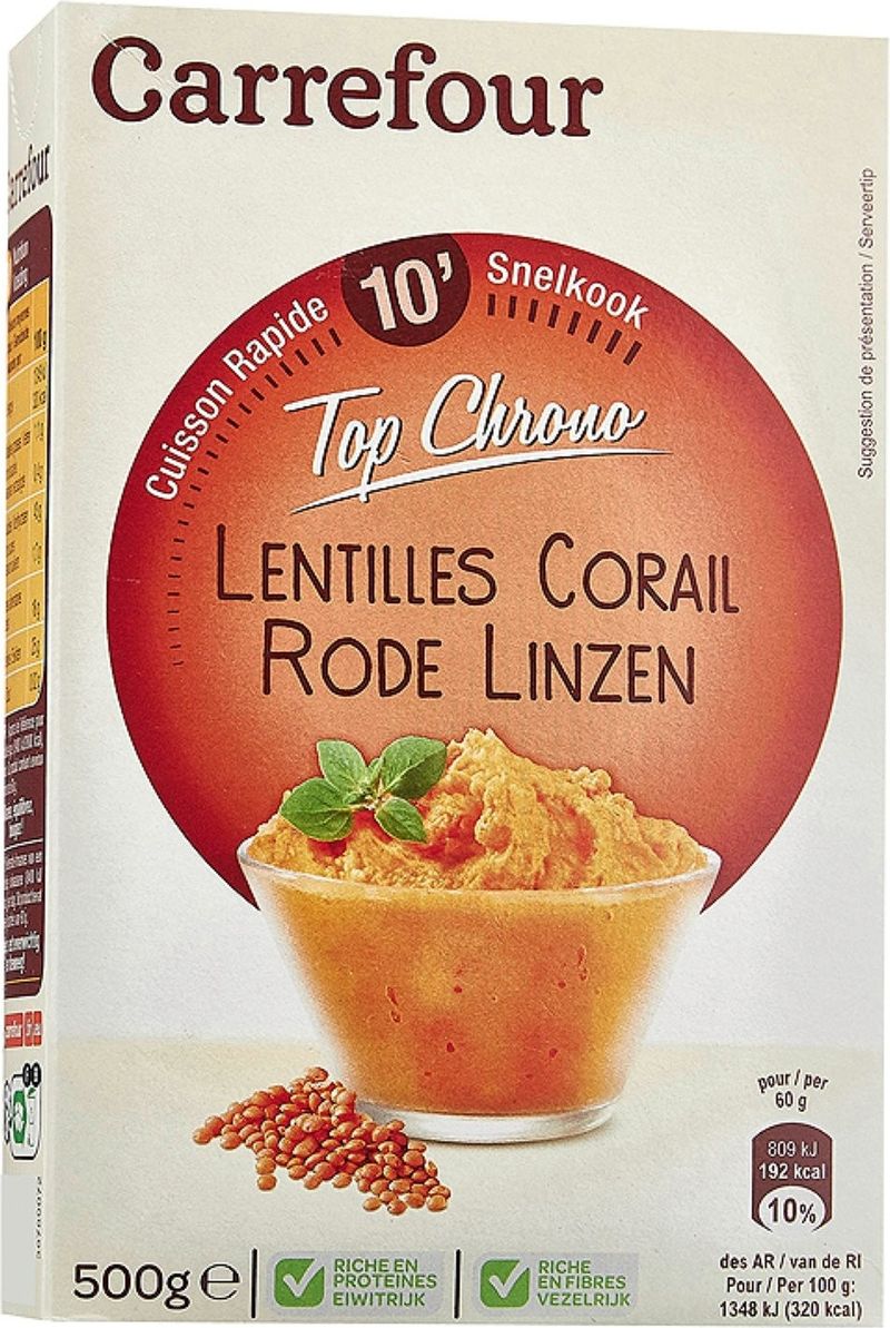 coral lentils 500g (#117635)