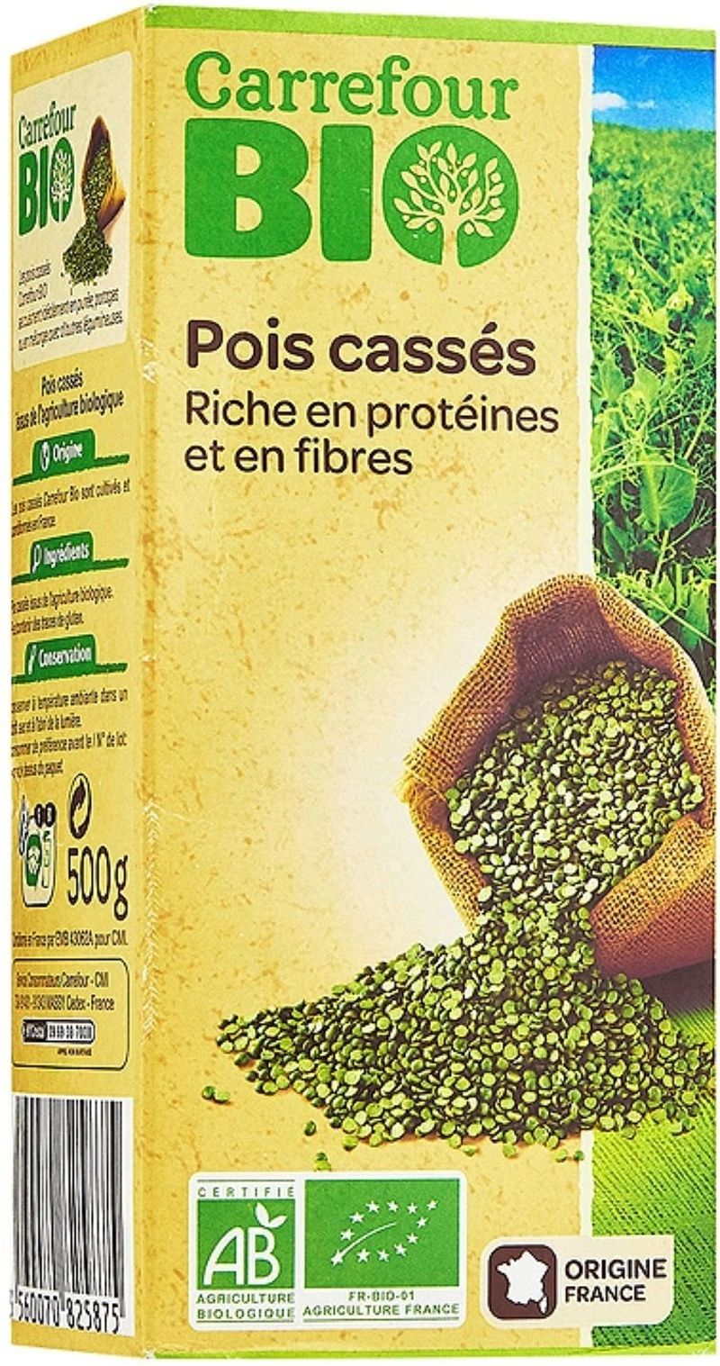 organic split peas 500g (#117638)