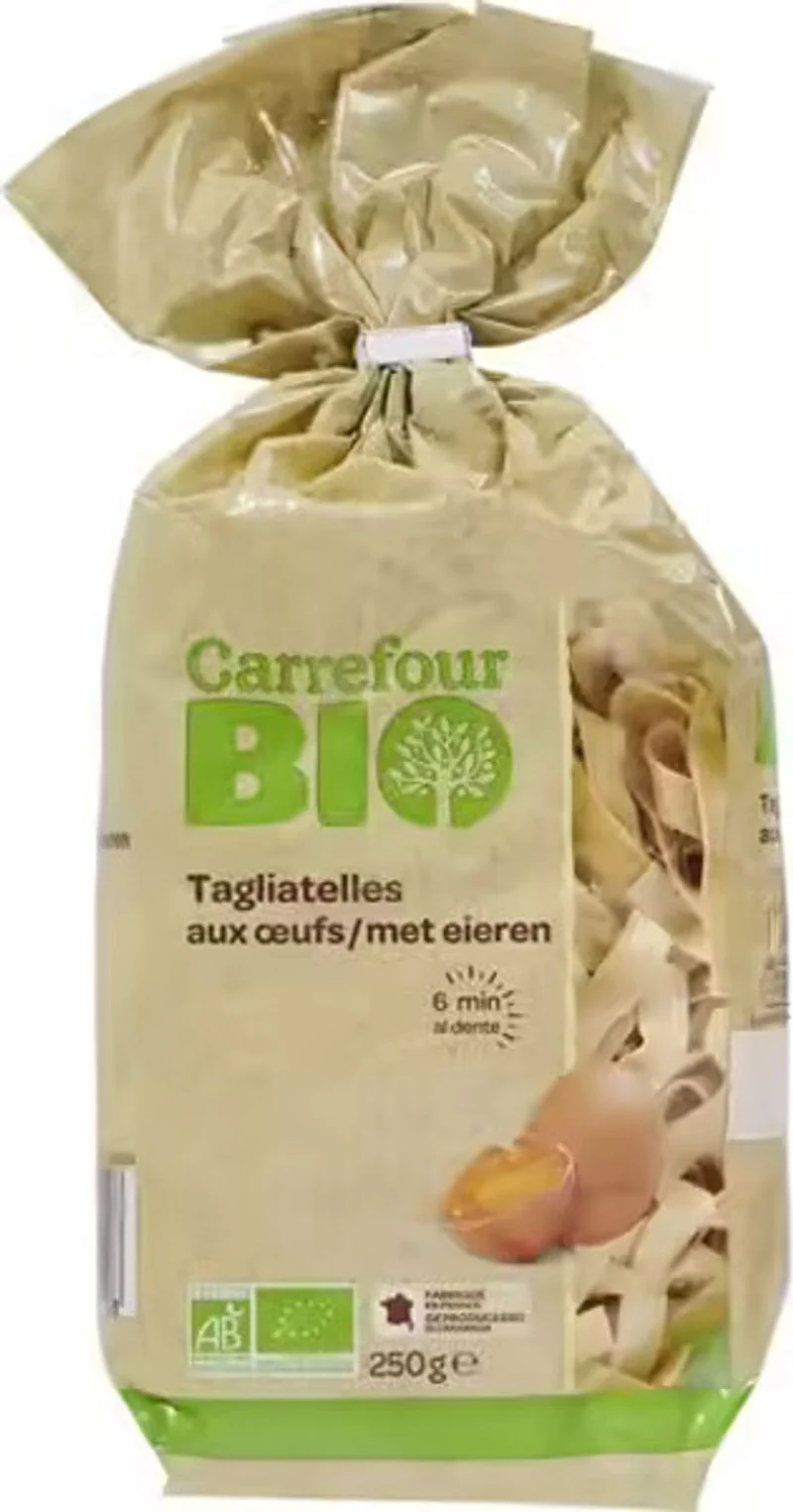 organic tagliatelle pasta 250g (#117682)
