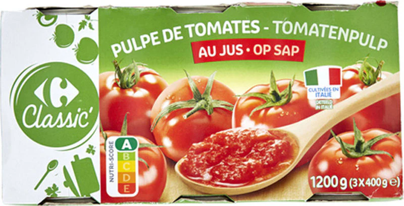 diced tomato pulp 3x400g (#117867)